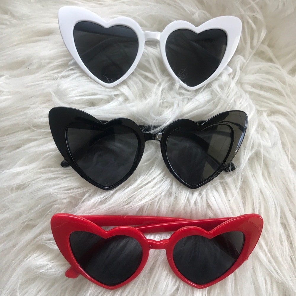 Lolita Heart Shaped Cat Eye Glasses